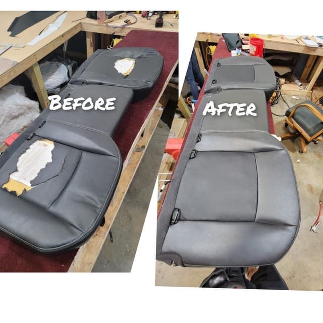 Automotive upholstery repair by SouthPaw Upholstery