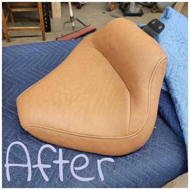 Recreational vehicle upholstery repair by SouthPaw Upholstery