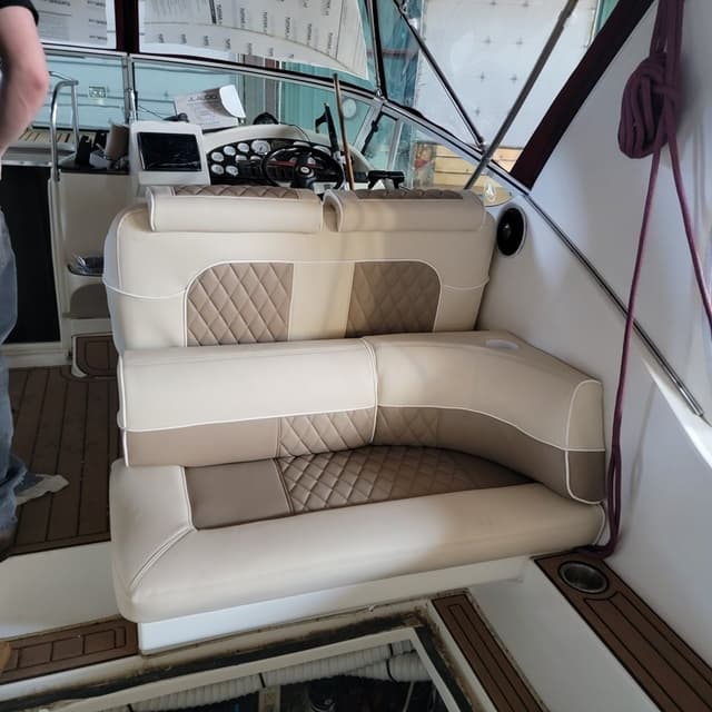 Marine upholstery repair by SouthPaw Upholstery