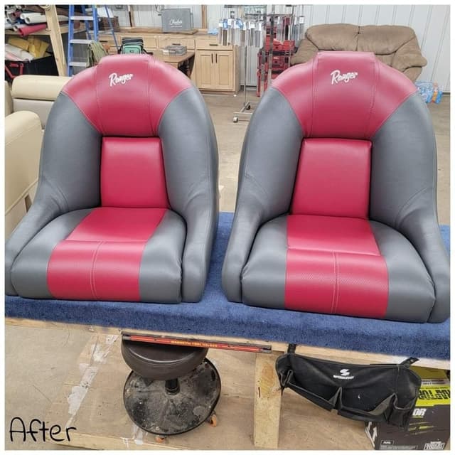 Marine upholstery repair by SouthPaw Upholstery