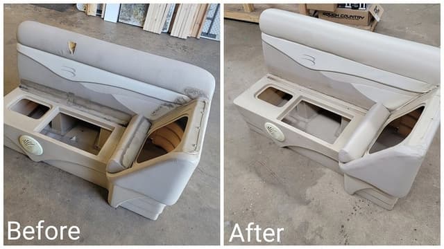 Marine upholstery repair by SouthPaw Upholstery