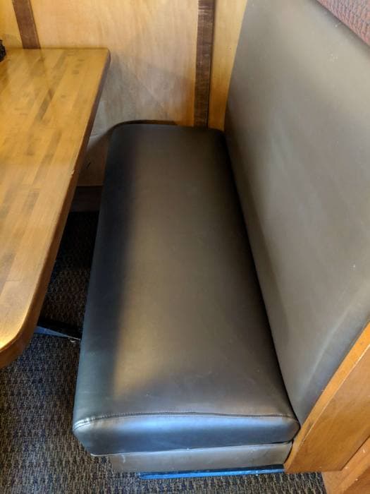 Restaurant booth replacement, finished